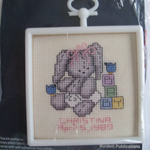 Lot of 5 Vintage 1987 Dale Burdett Framed Country Cross Stitch Kits NEW SEALED - Picture 5 of 12